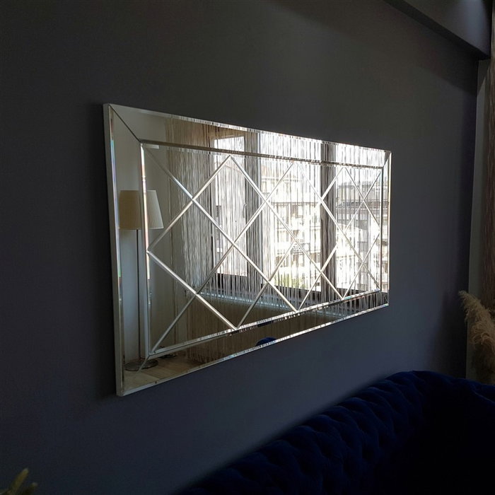 Hanah Home Espejo de Hotel A306Y Plateado